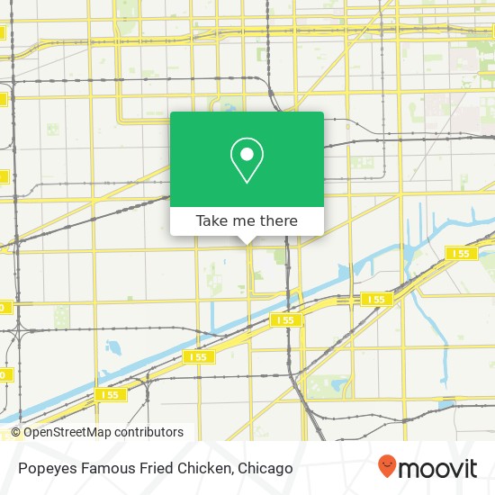 Popeyes Famous Fried Chicken map