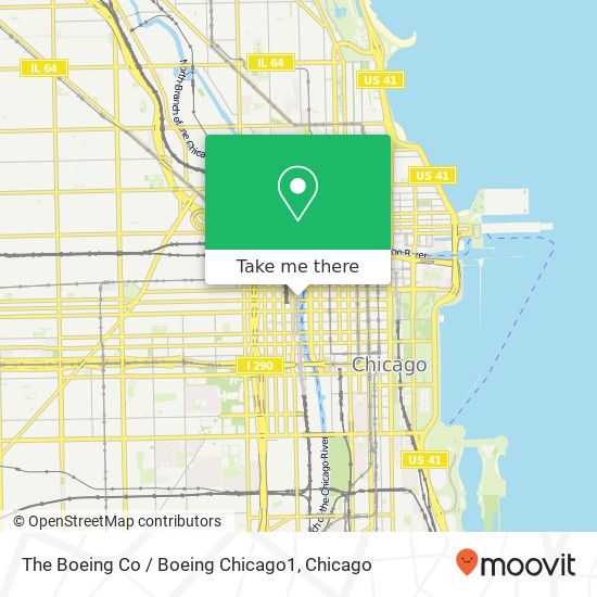 The Boeing Co / Boeing Chicago1 map