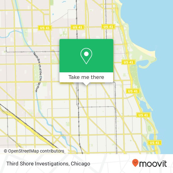 Mapa de Third Shore Investigations, 3844 N Ashland Ave
