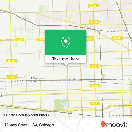 Mapa de Money Coast USA, 5616 W Chicago Ave