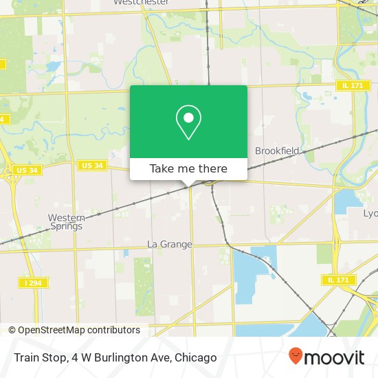 Train Stop, 4 W Burlington Ave map