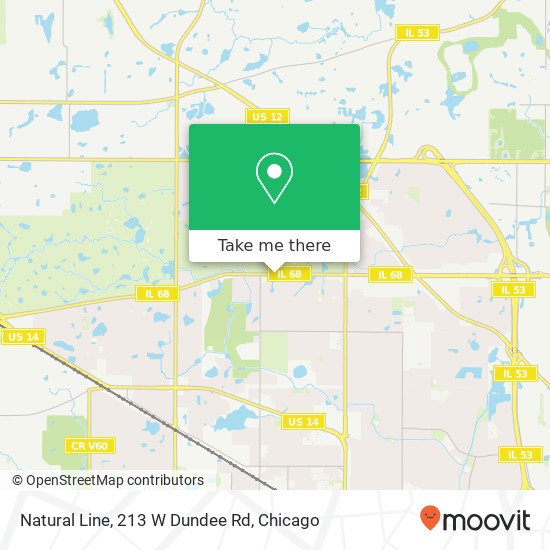 Natural Line, 213 W Dundee Rd map