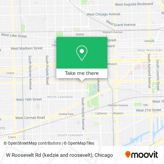 Mapa de W Roosevelt Rd (kedzie and roosevelt)