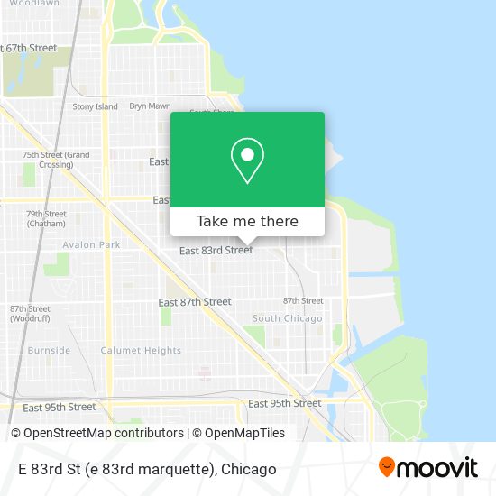 E 83rd St (e 83rd marquette) map