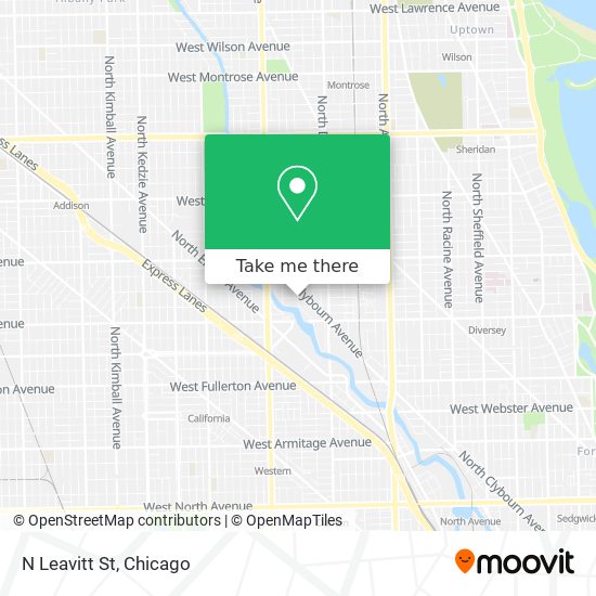 N Leavitt St map