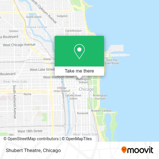 Shubert Theatre map