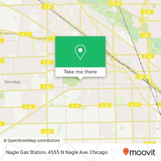 Mapa de Nagle Gas Station, 4555 N Nagle Ave