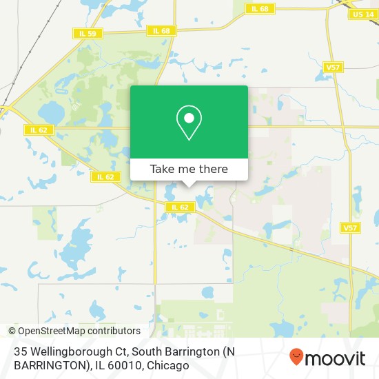 Mapa de 35 Wellingborough Ct, South Barrington (N BARRINGTON), IL 60010