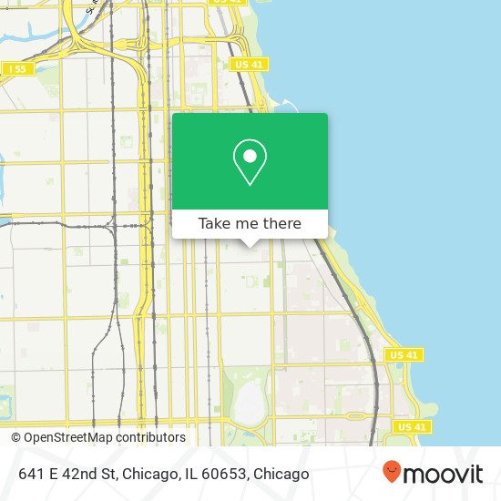 Mapa de 641 E 42nd St, Chicago, IL 60653