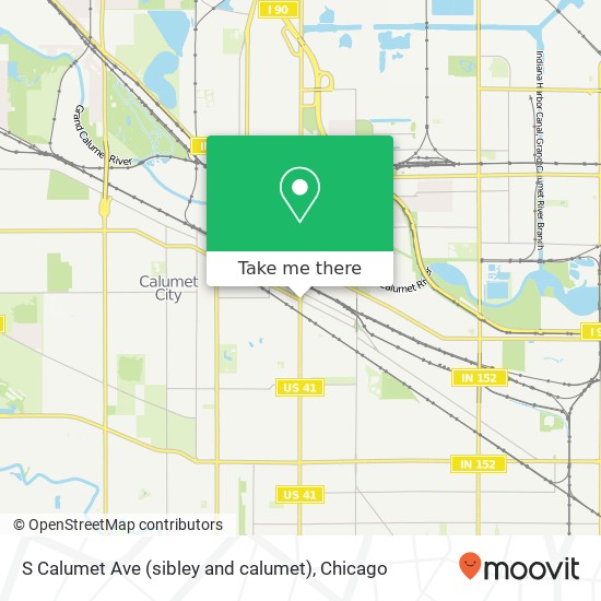 S Calumet Ave (sibley and calumet), Hammond, IN 46320 map