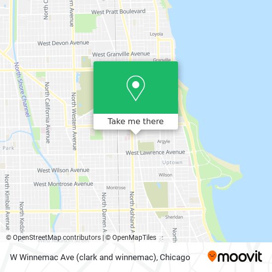 Mapa de W Winnemac Ave (clark and winnemac)