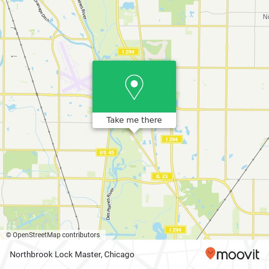Mapa de Northbrook Lock Master, 2975 Milwaukee Ave