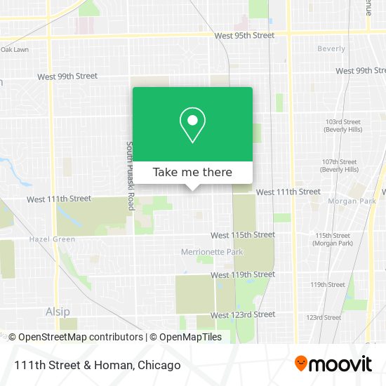 Mapa de 111th Street & Homan