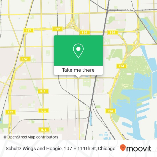 Schultz Wings and Hoagie, 107 E 111th St map