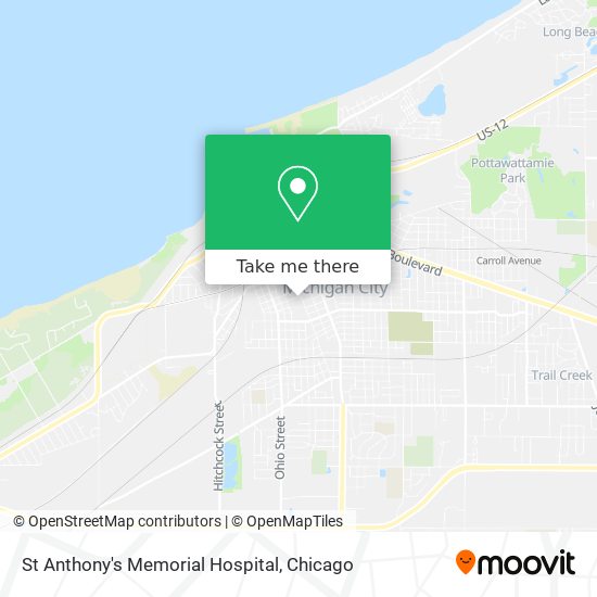 St Anthony's Memorial Hospital map