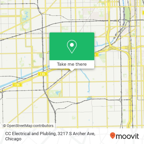 Mapa de CC Electrical and Plubling, 3217 S Archer Ave