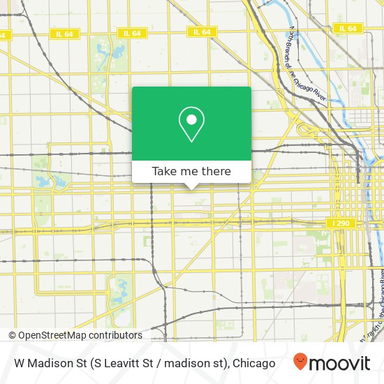 W Madison St (S Leavitt St / madison st), Chicago, IL 60612 map