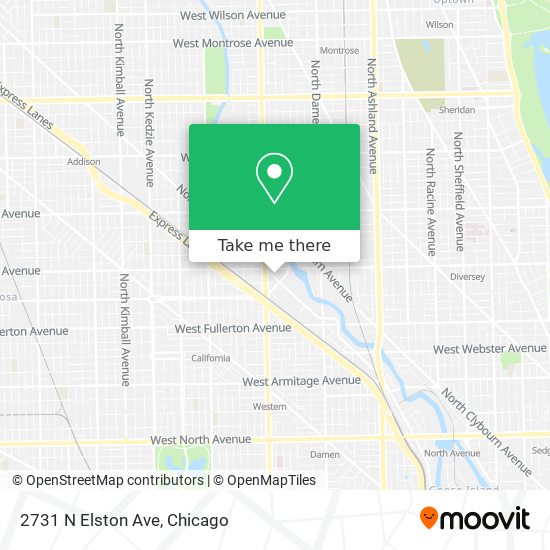 2731 N Elston Ave map