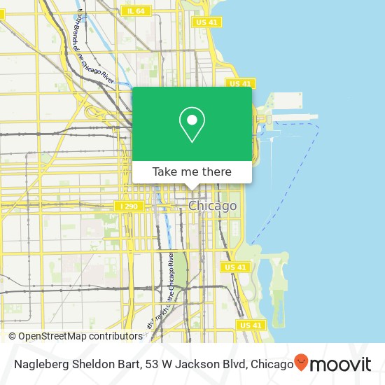 Mapa de Nagleberg Sheldon Bart, 53 W Jackson Blvd