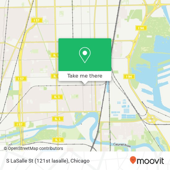 Mapa de S LaSalle St (121st lasalle), Chicago (CHICAGO), IL 60628