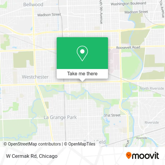 W Cermak Rd map