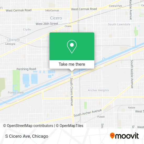 Mapa de S Cicero Ave