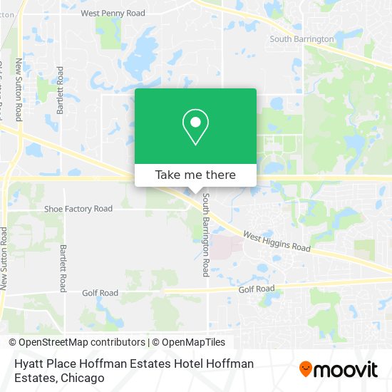 Hyatt Place Hoffman Estates Hotel Hoffman Estates map