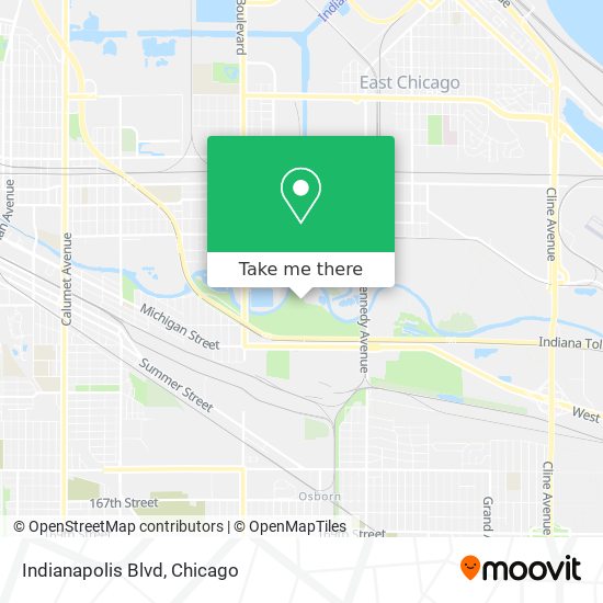 Indianapolis Blvd map