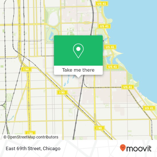 East 69th Street map