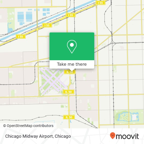 Mapa de Chicago Midway Airport