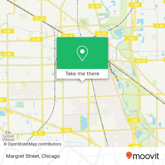 Margret Street map