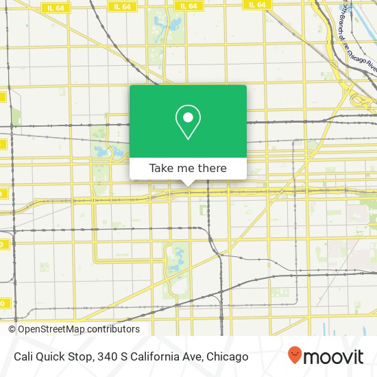 Mapa de Cali Quick Stop, 340 S California Ave
