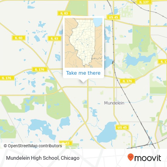 Mapa de Mundelein High School