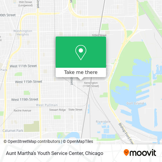 Aunt Martha's Youth Service Center map