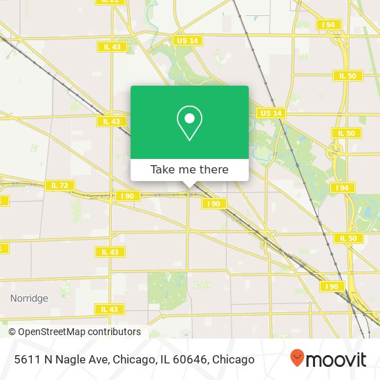 5611 N Nagle Ave, Chicago, IL 60646 map