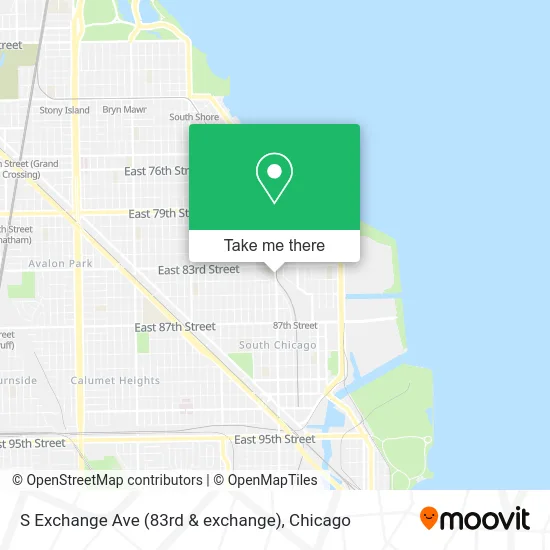 S Exchange Ave (83rd & exchange) map