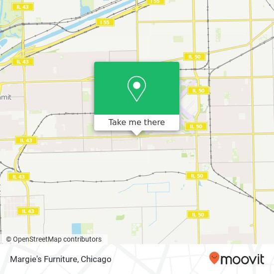 Mapa de Margie's Furniture, 5627 W 63rd St