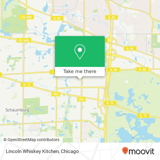 Mapa de Lincoln Whiskey Kitchen, 930 N Meacham Rd