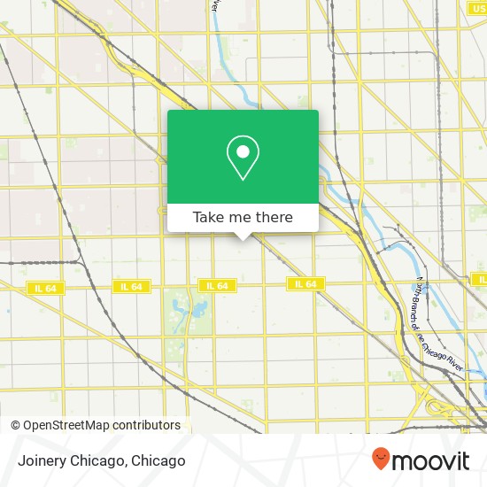 Mapa de Joinery Chicago