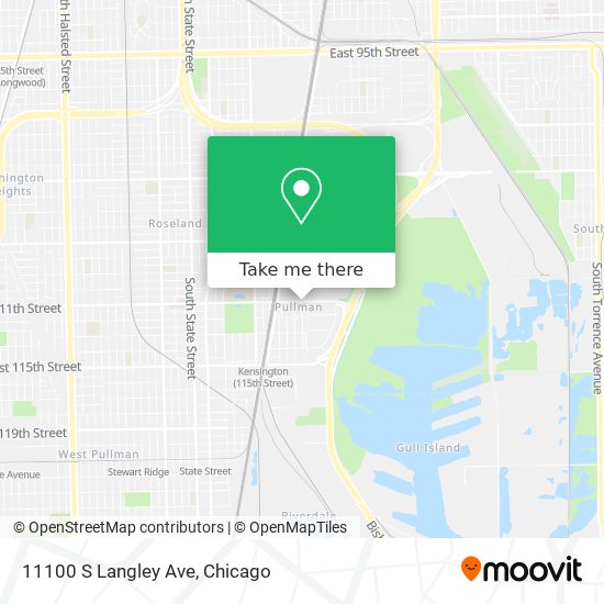 Mapa de 11100 S Langley Ave