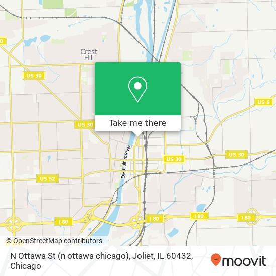 N Ottawa St (n ottawa chicago), Joliet, IL 60432 map