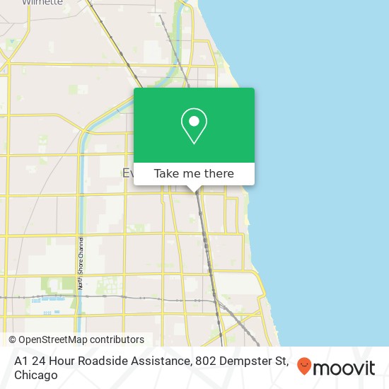 Mapa de A1 24 Hour Roadside Assistance, 802 Dempster St