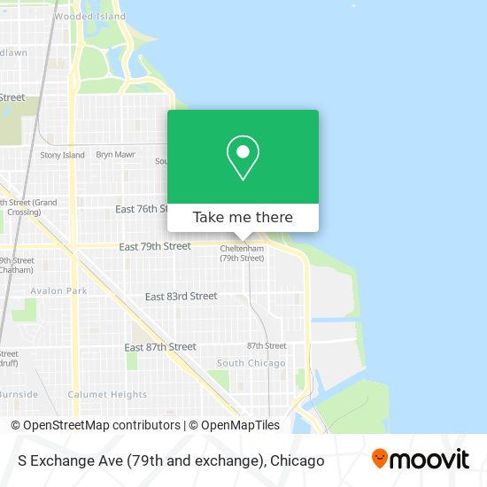 Mapa de S Exchange Ave (79th and exchange)