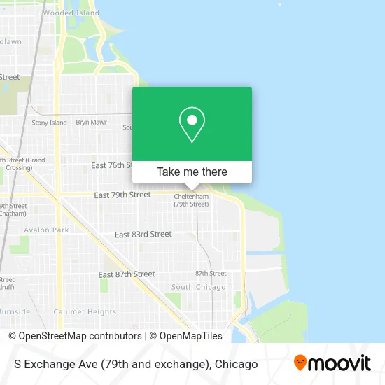 Mapa de S Exchange Ave (79th and exchange)