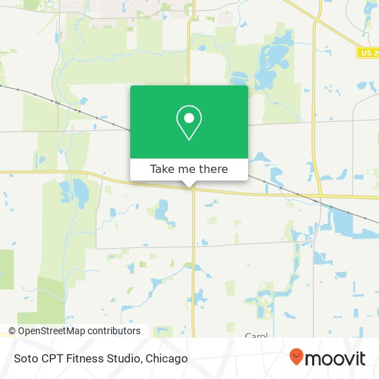 Mapa de Soto CPT Fitness Studio, 920 W Army Trail Rd