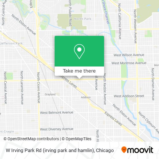 W Irving Park Rd (irving park and hamlin) map