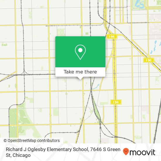 Richard J Oglesby Elementary School, 7646 S Green St map