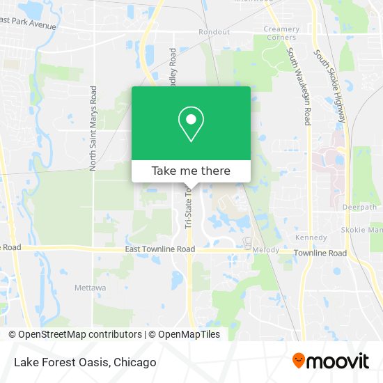 Lake Forest Oasis map
