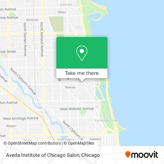 Aveda Institute of Chicago Salon map