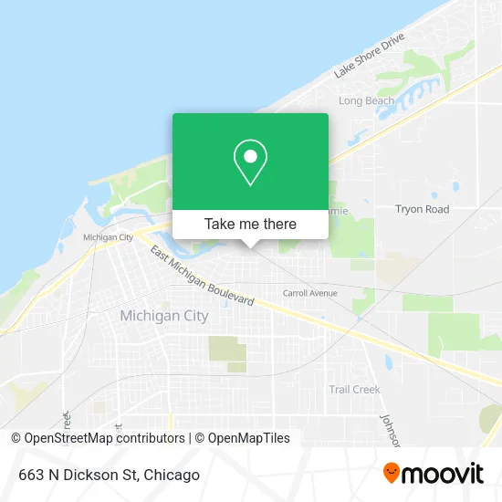 663 N Dickson St map